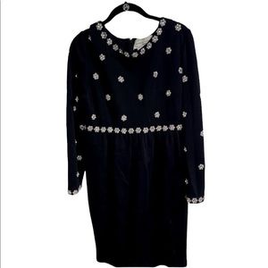 Adrienne Vittadini Vintage Holiday Dress 100% Wool